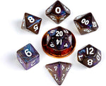 10mm Mini Stardust Acrylic Poly Dice Set: Galaxy (7)