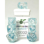 7ct Dice Set with Arch'D4: Diffusion Glacier