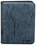 Pro-Binder: Premium Zippered 9-Pocket Suede - Sapphire