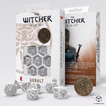 The Witcher Dice Set: Geralt - The White Wolf (7 + coin)