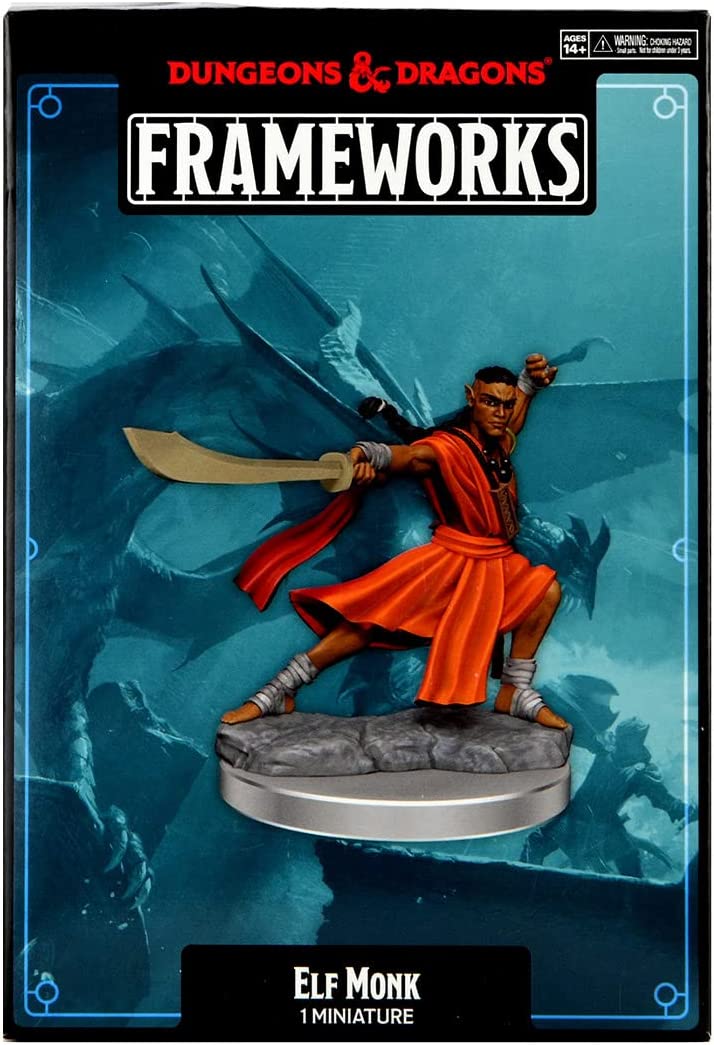 Dungeons & Dragons Frameworks: W01 Elf Monk Male