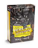 Dragon Shield Matte 60ct Japanese Card Sleeves Black