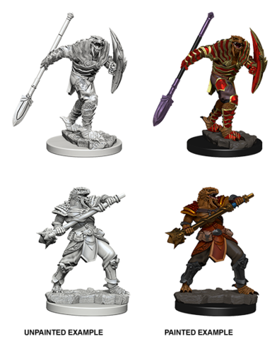 Dungeons & Dragons Nolzur`s Marvelous Unpainted Miniatures: Dragonborn Fighter with Spear