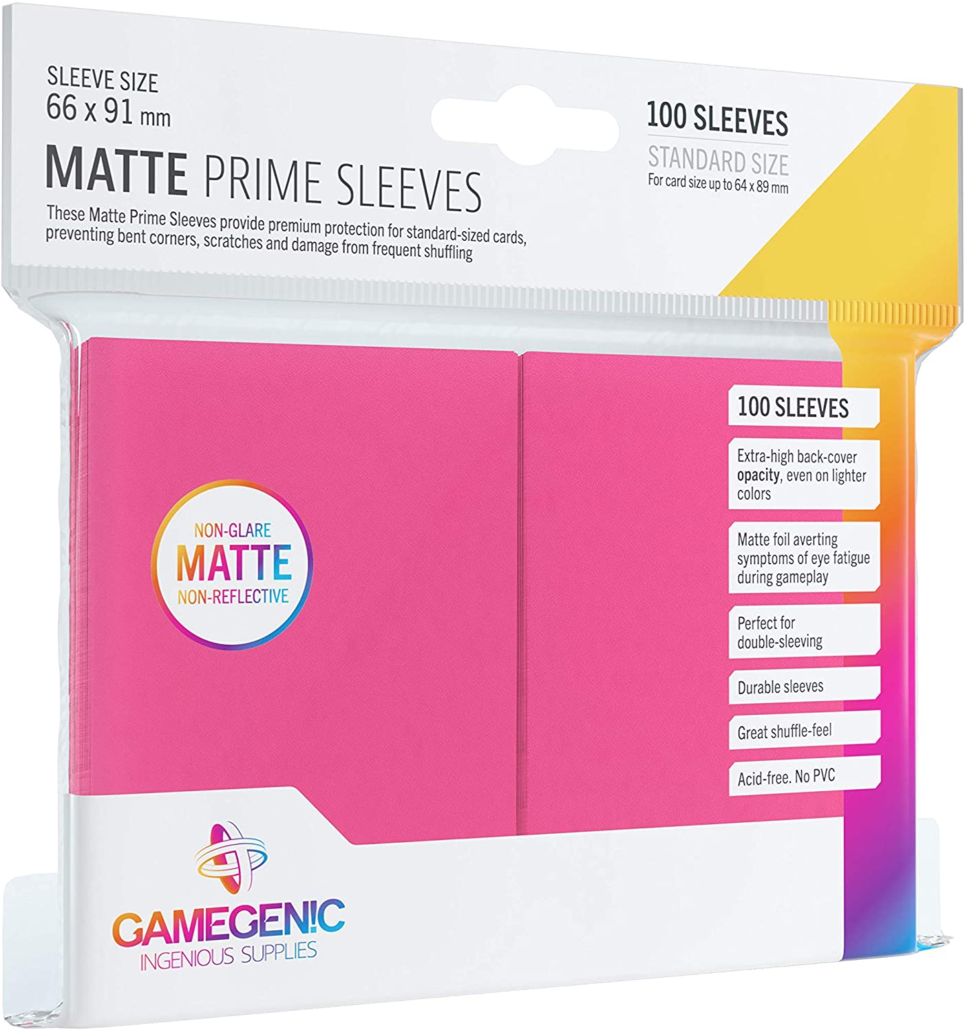 Gamegenic Matte Prime Sleeves - Pink