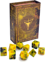 Elder Dice: Yellow Sign Polyhedral Set