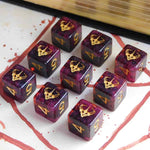 Elder Dice: Crown of the Night Mother D6 Tube: Glass & Wax