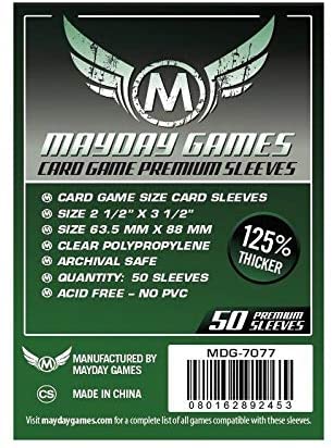 Sleeves: Premium Card Sleeves 63.5mm x 88mm Dark Green (50)  Empire Games