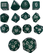 Dice of Unusual Size: Green Dice Set