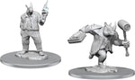 Magic the Gathering Unpainted Miniatures: Freelance Muscle and Rhox Pummeler