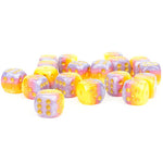 D6 Dice Set (18): 12mm Tahitian Sunset