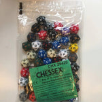 Opaque: D20 Poly Assorted Bag of Dice (50)