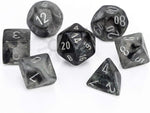 Borealis: Polyhedral Light Smoke/silver Luminary 7-Die Set
