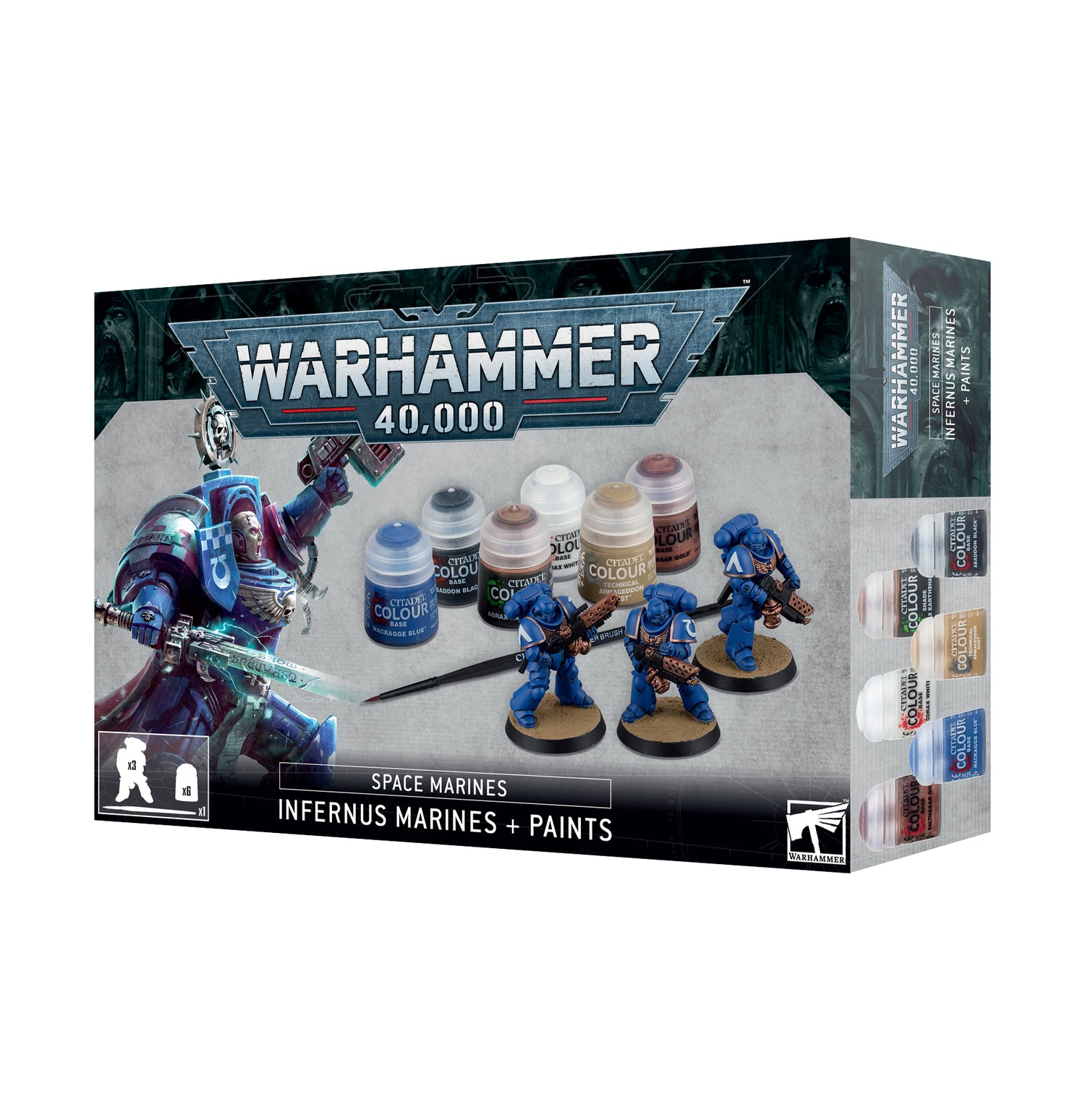 Warhammer 40k: Spce Marines - Infernus Marines & Paint Set