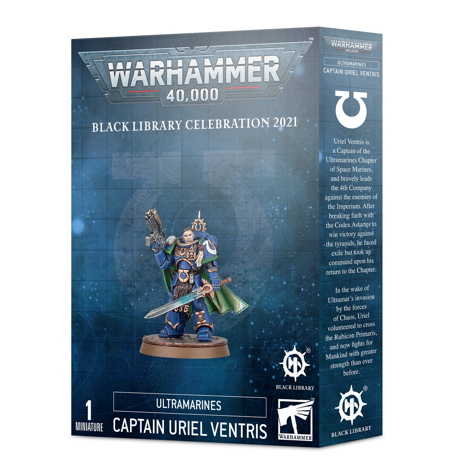 Warhammer 40K: Space Marines Ultramarines Captain Uriel Ventris