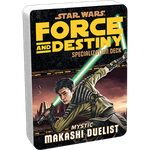 Star Wars RPG Force and Destiny Specialization Deck Makashi Duelist