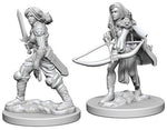Deep Cuts Pathfinder Unpainted Miniatures Human Female Fighter