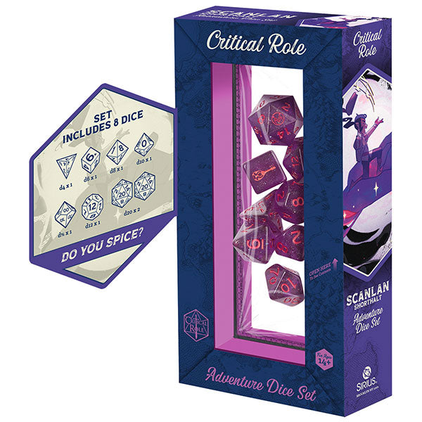 Vox Machina Adventure Dice: Scanlan Shorthalt