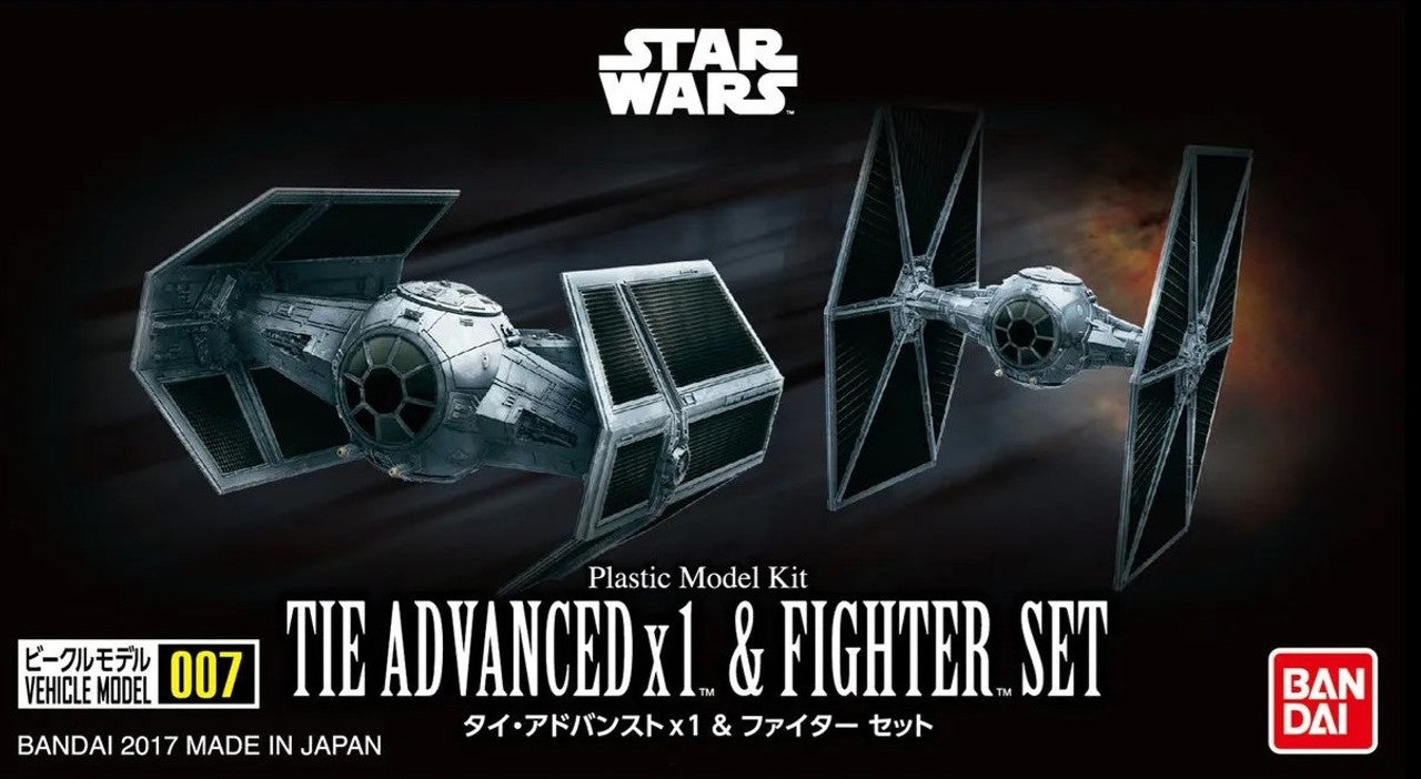 Star Wars Model Kit: Vehicle Model- 007 TIE Advanced x1 Fighter Set