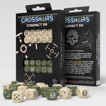 Crosshairs Compact D6 Dice Set: Beige & Olive