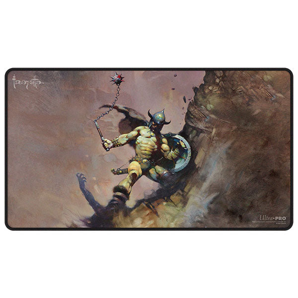 Ultra Pro Frank Frazetta - Warrior with Ball and Chain Black Stitched Playmat