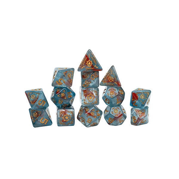 Dungeons & Dragons Adventure Dice Set: Cleric (Light Blue/Red)