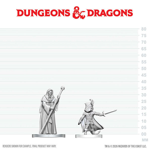 Dungeons & Dragons Nolzur's Marvelous Unpainted Miniatures: Cultist of Bhaal & Cultist of Myrkul