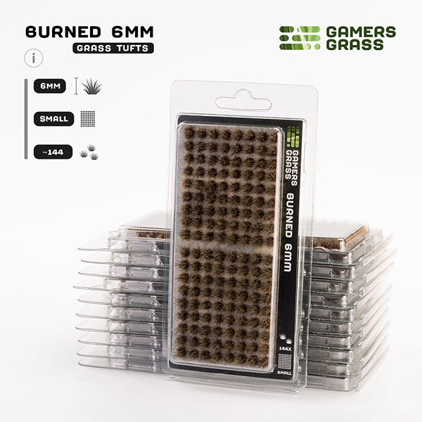 Gamers Grass Tufts: Burned 6mm - Small