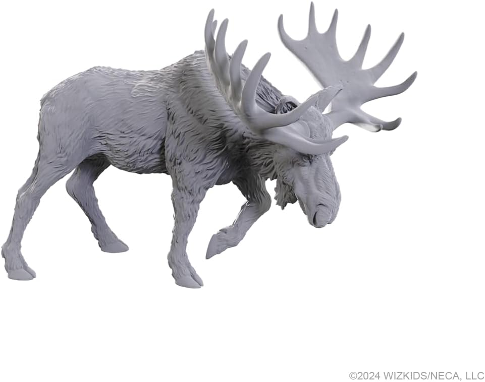 WizKids Deep Cuts Unpainted Miniatures: W25 Bull Moose