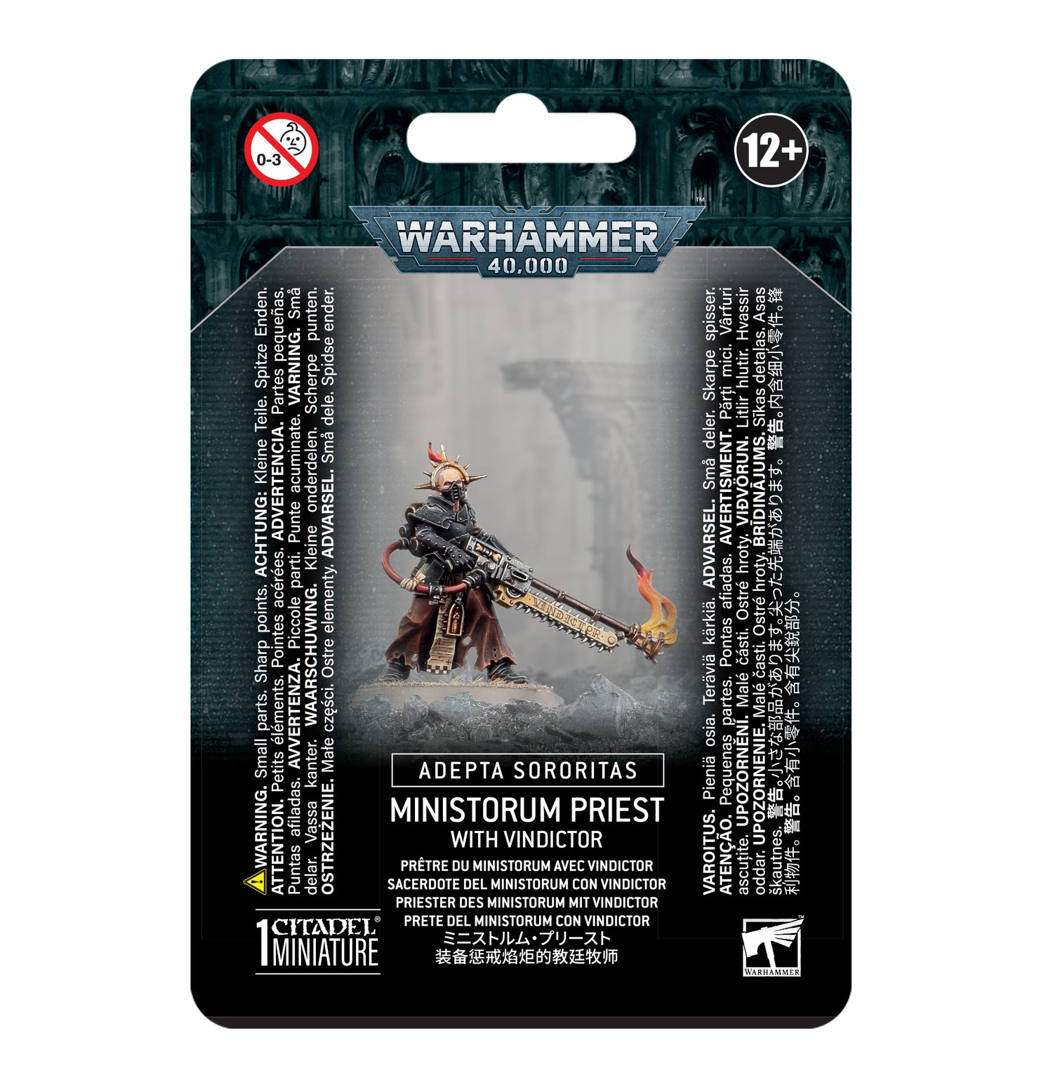 Warhammer 40K: Adepta Sororitas Ministorum Priest with Vindictor
