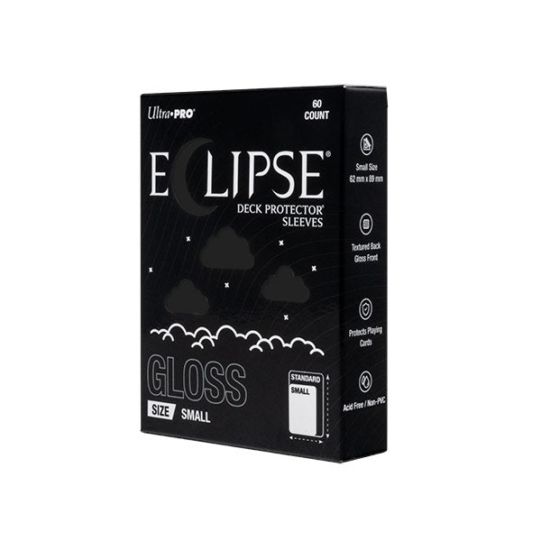 Eclipse Small Gloss Sleeves: Jet Black (60)