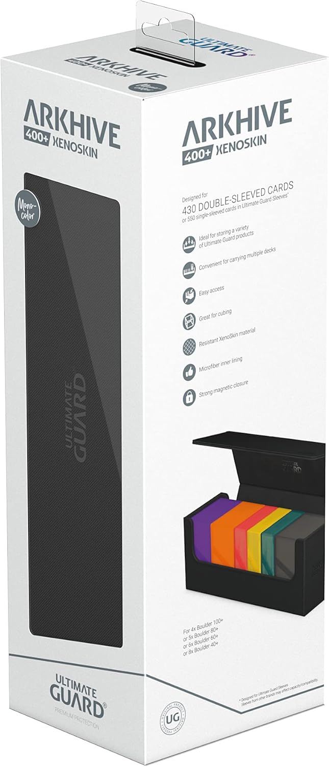 Arkhive 400+ Standard Size Deck Case Monocolor - Black