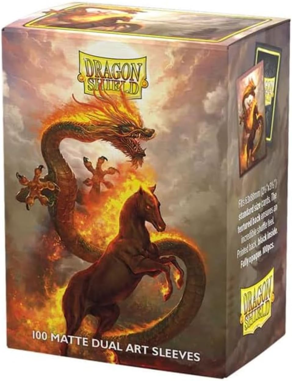 Dragon Shield: (100) Matte Dual Art - Fire Horse 2026