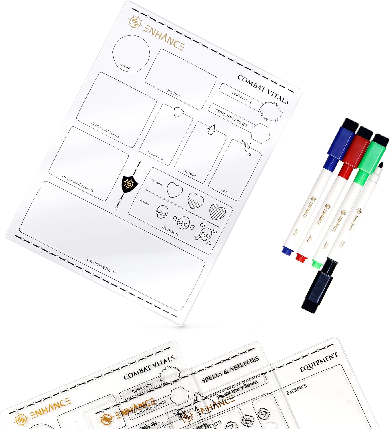 RPG Acrylic Character Sheets