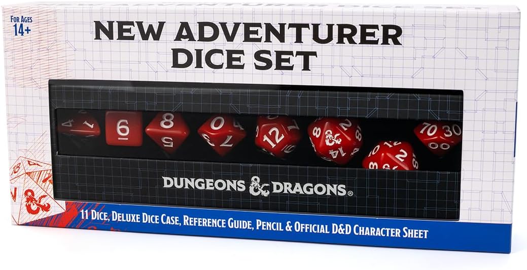 Dungeons & Dragons: New Adventurer Set - Red Dice