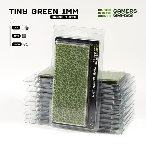 Gamers Grass Tufts: Tiny Tufts - Green 1mm - Tiny