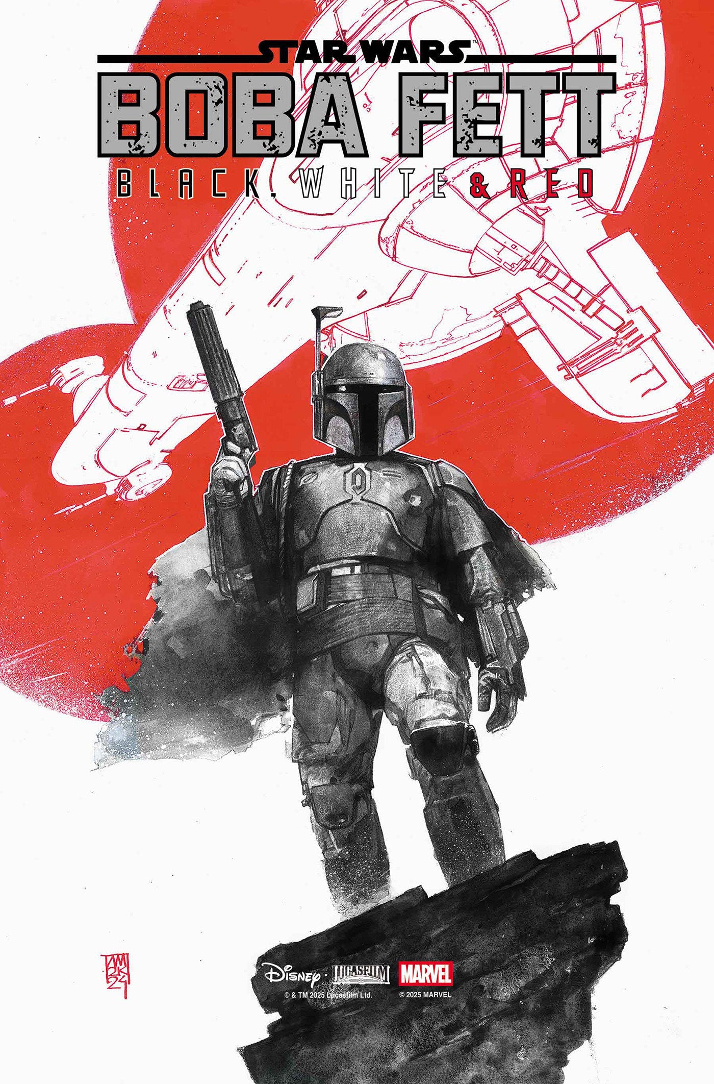 Star Wars: Boba Fett   Black, White & Red 