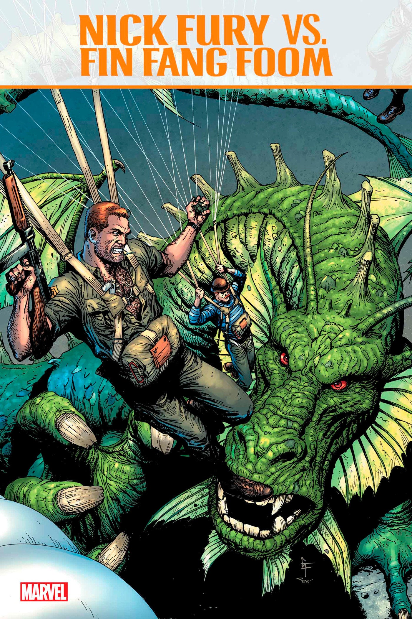 Nick Fury vs. Fin Fang Foom 