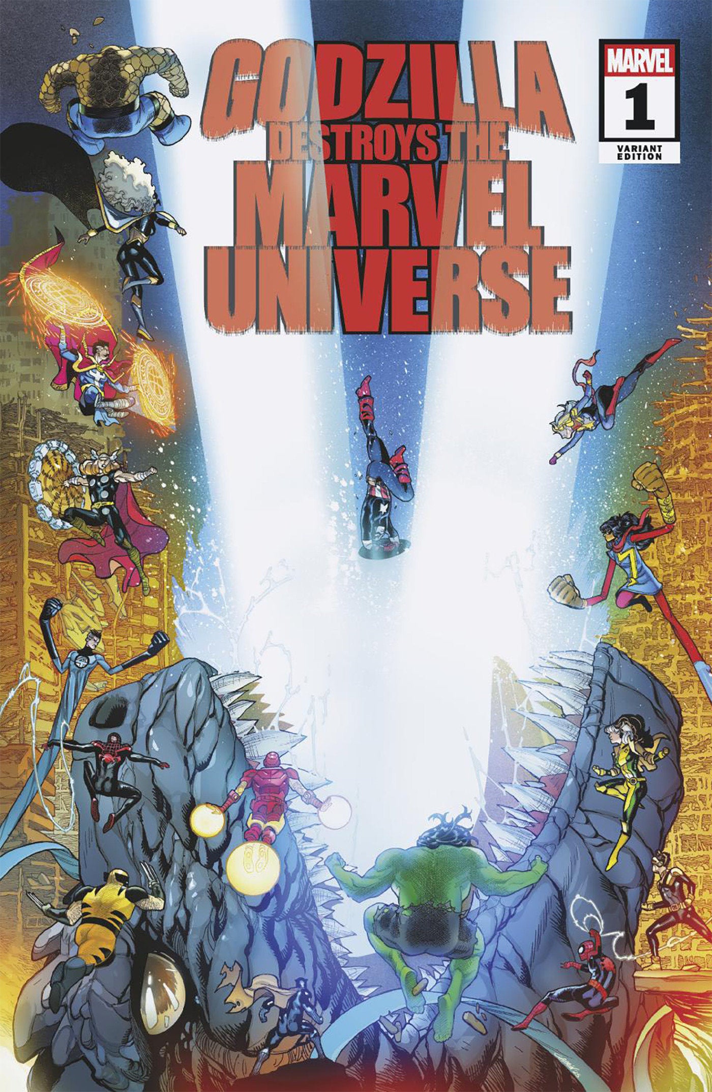 Godzilla Destroys The Marvel Universe 