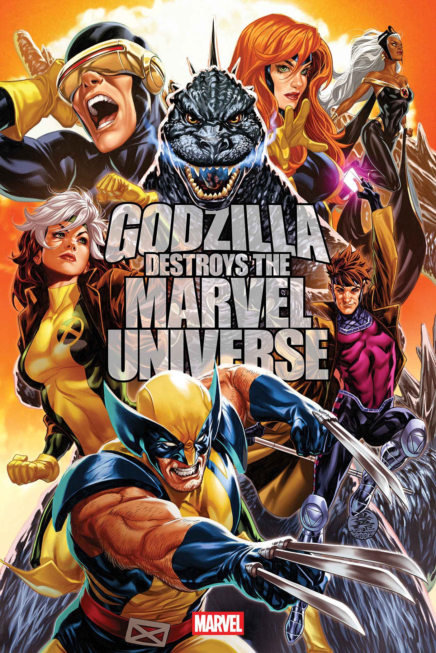 Godzilla Destroys The Marvel Universe 