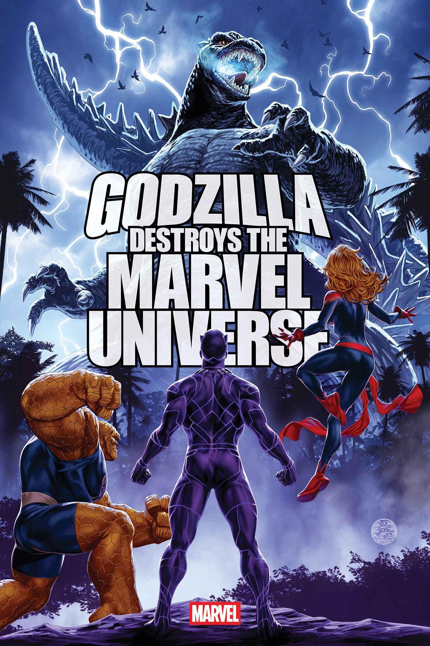 Godzilla Destroys The Marvel Universe 