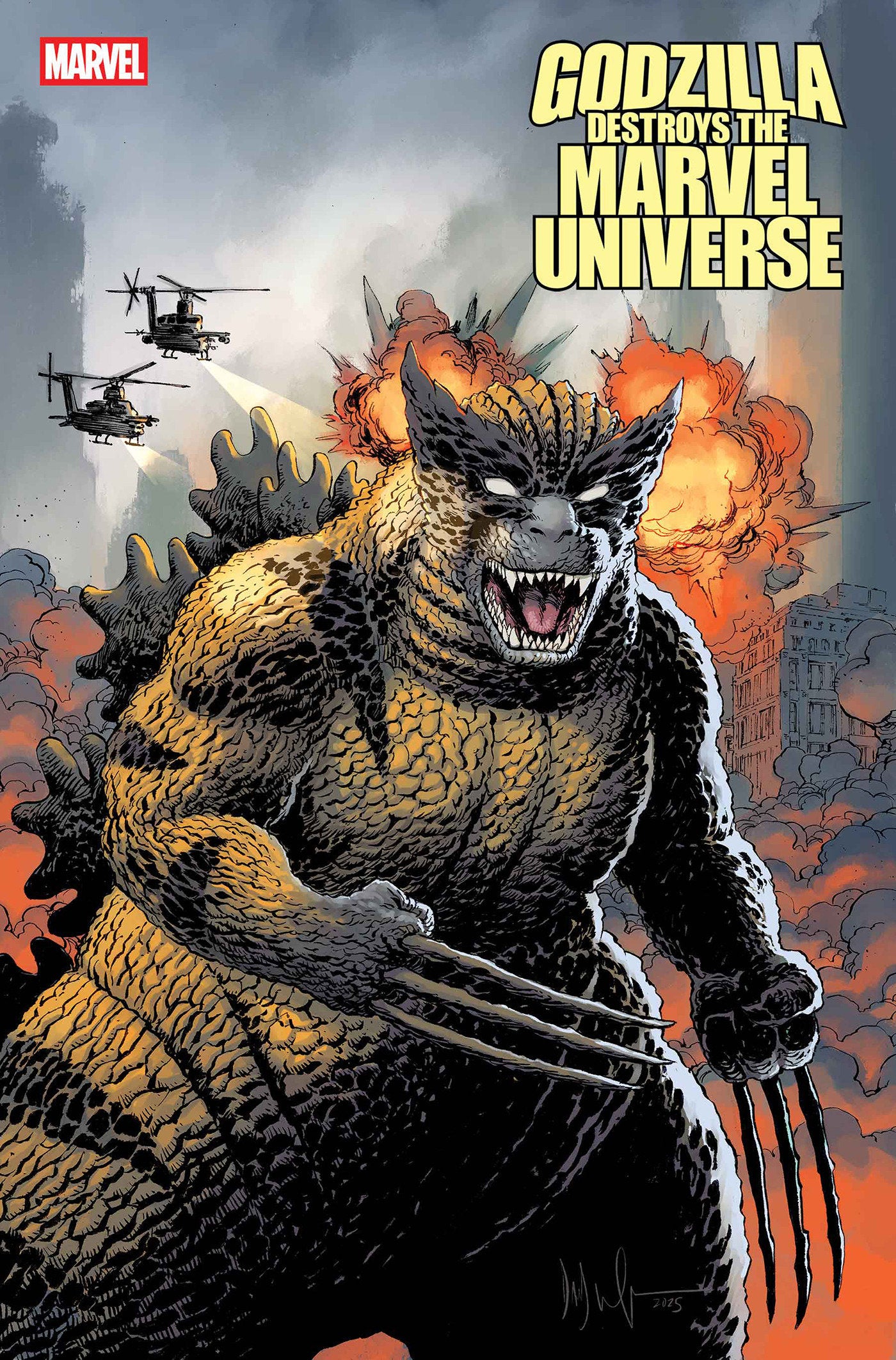 Godzilla Destroys The Marvel Universe 