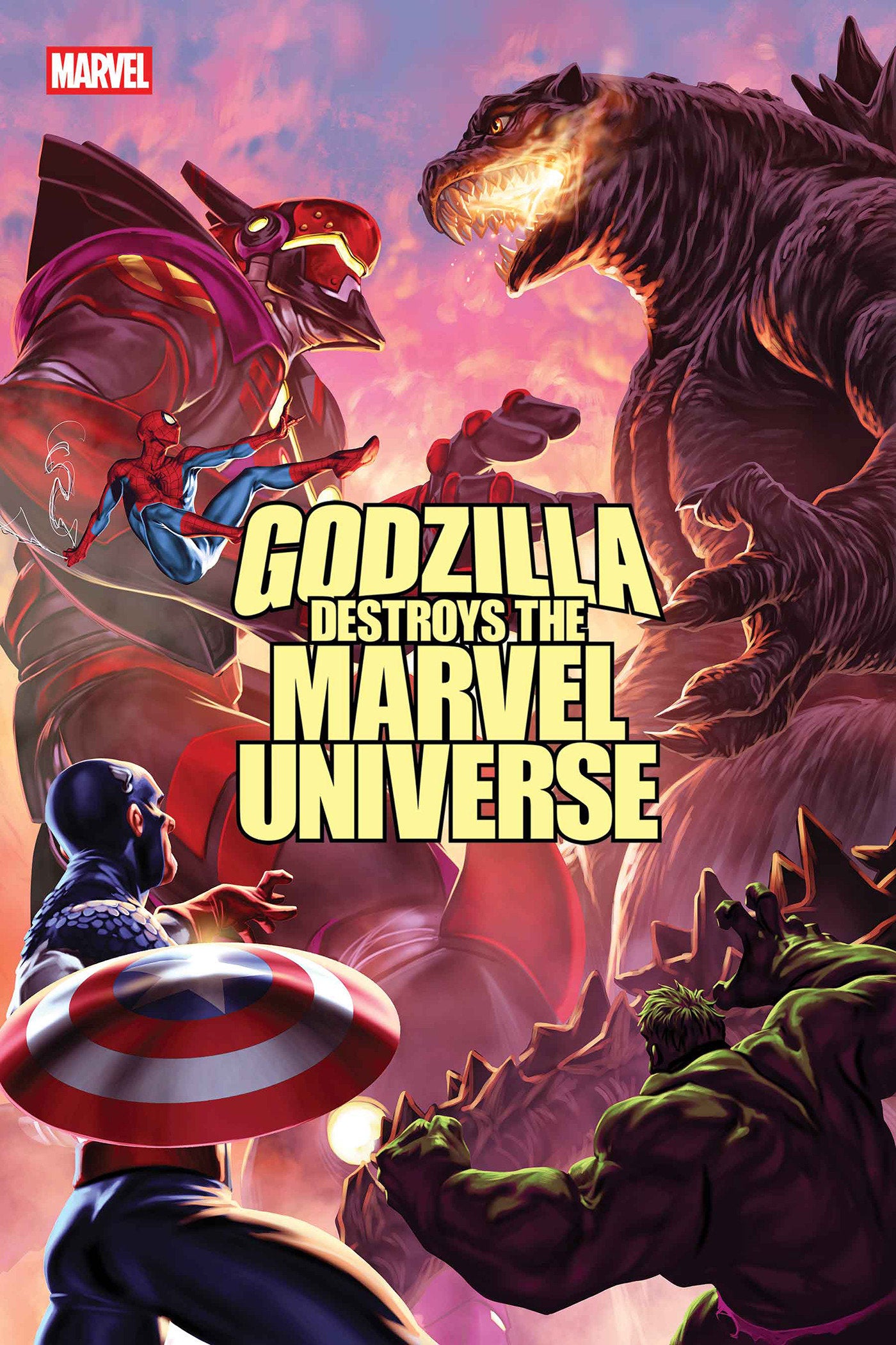 Godzilla Destroys The Marvel Universe 