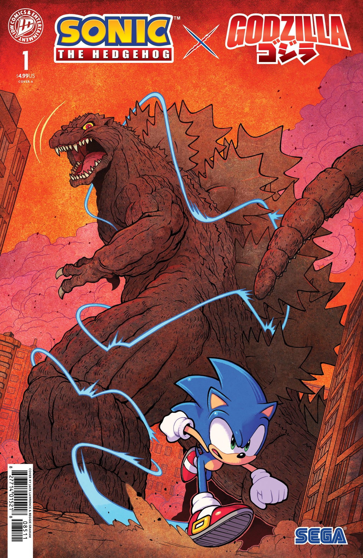 Sonic The Hedgehog X Godzilla 