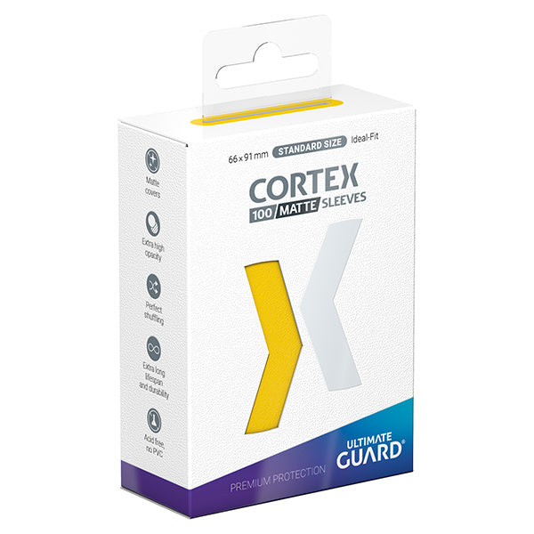 Card Sleeves: Cortex Standard Size- Matte Yellow (100)