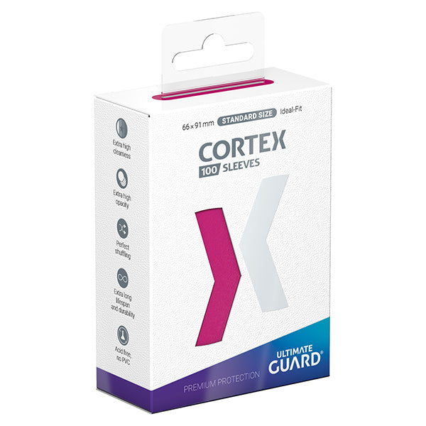 Card Sleeves: Cortex Standard Size- Glossy Pink (100)