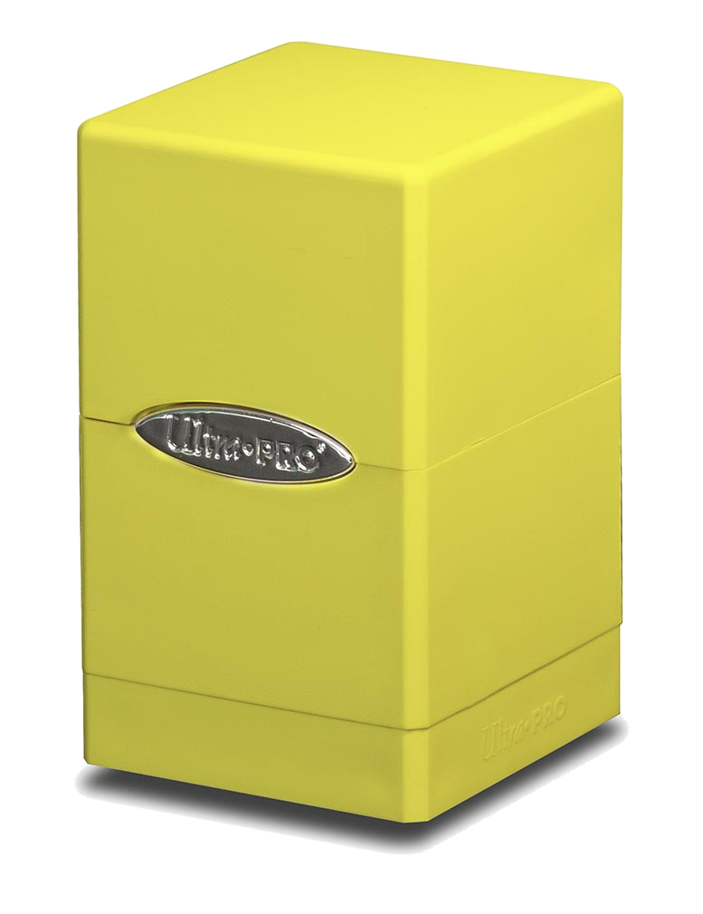 Ultra Pro Bright Yellow Satin Tower Deck Box