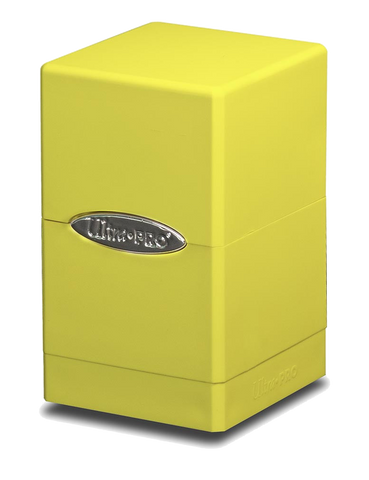 Ultra Pro Bright Yellow Satin Tower Deck Box