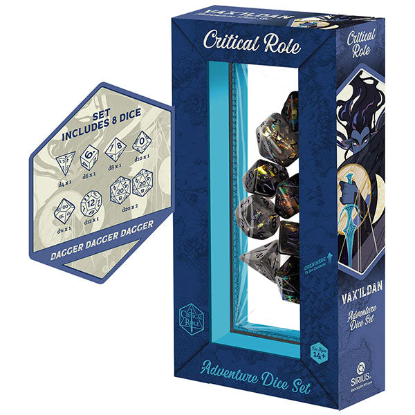 Vox Machina Adventure Dice: Vax'ildan