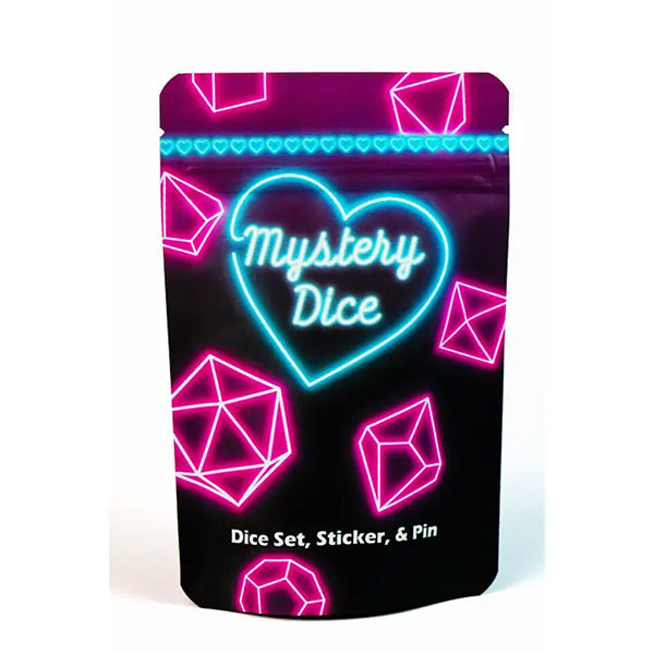 1985 Games: Sweetheart Premium Mystery Dice (1 Set Of Dice, 1 Pin, A Sticker)