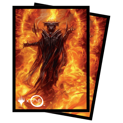 Magic the Gathering CCG: The Lord of the Rings: Tales of Middle-earth 100ct Deck Protector Sleeves 3 - Featuring: Sauron